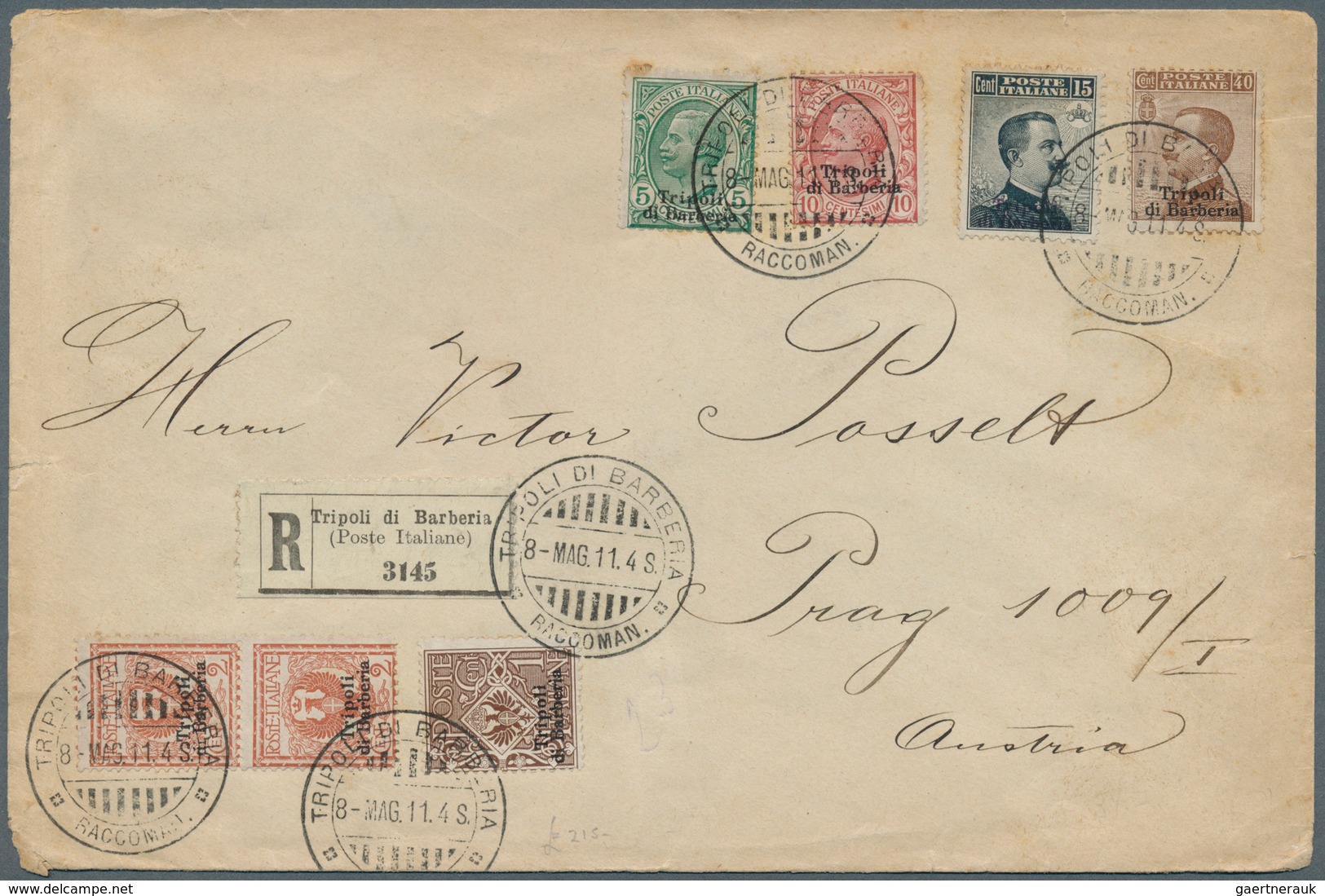 26912 Italien: 1808/1920, Italian Area, Lot Of Seven Better Entires (single Lots), Comprising San Marino U - Marcophilie