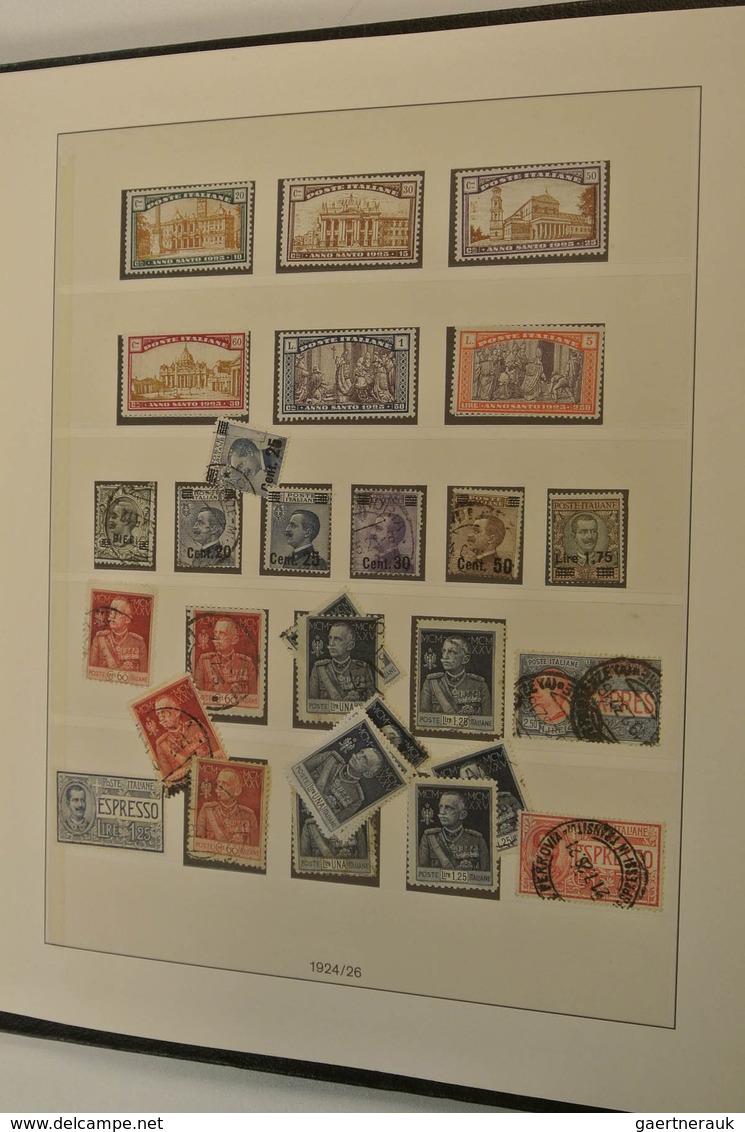 26915 Italien: 1850-1959. Mint Hinged And Used Collection Italy And States 1850-1959 In 2 Albums. Collecti - Marcophilie