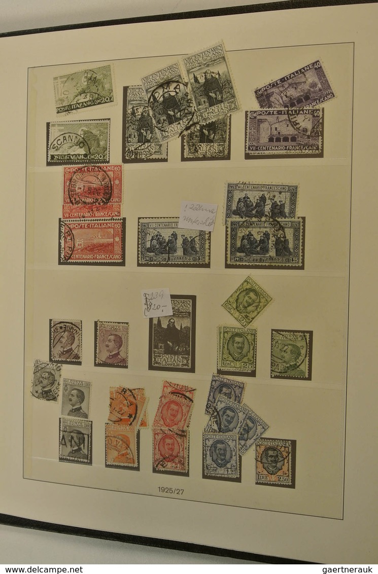 26915 Italien: 1850-1959. Mint Hinged And Used Collection Italy And States 1850-1959 In 2 Albums. Collecti - Marcophilie