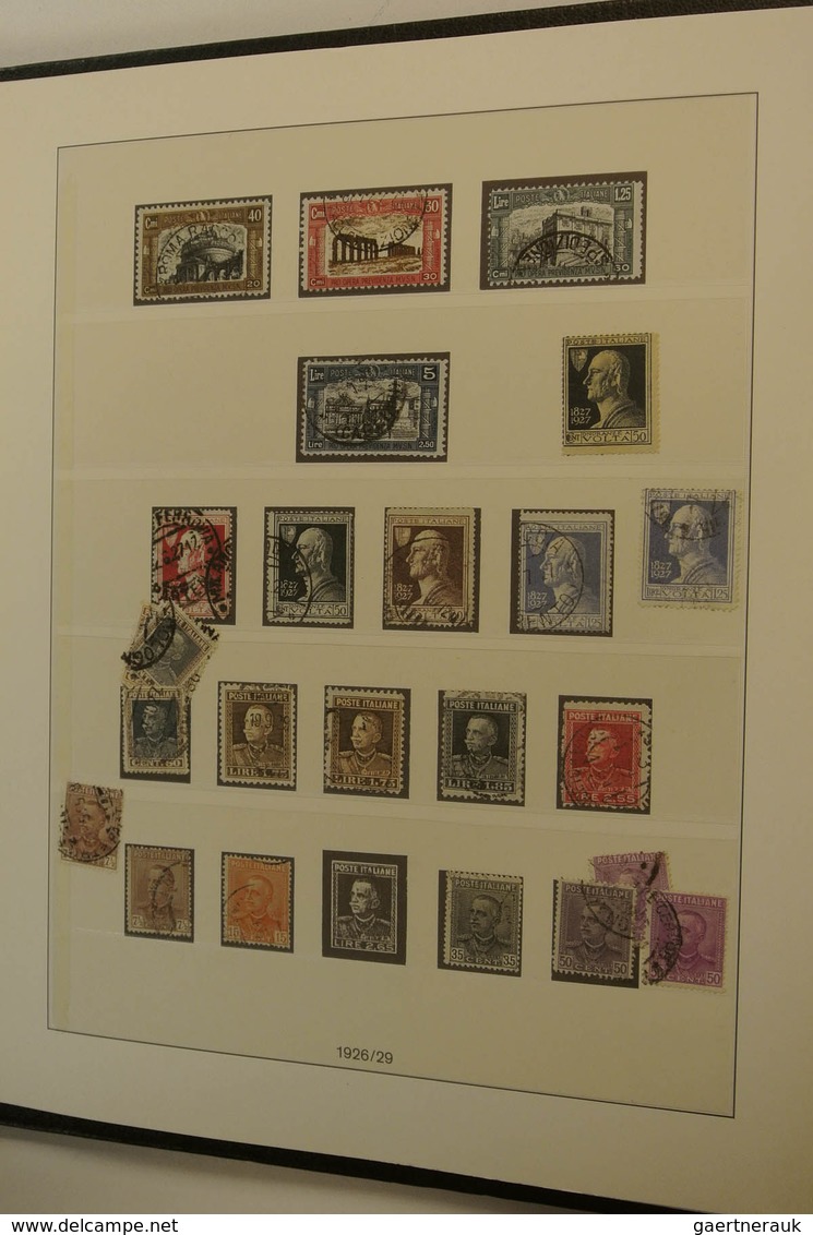 26915 Italien: 1850-1959. Mint hinged and used collection Italy and States 1850-1959 in 2 albums. Collecti