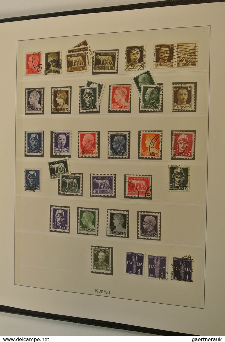 26915 Italien: 1850-1959. Mint hinged and used collection Italy and States 1850-1959 in 2 albums. Collecti