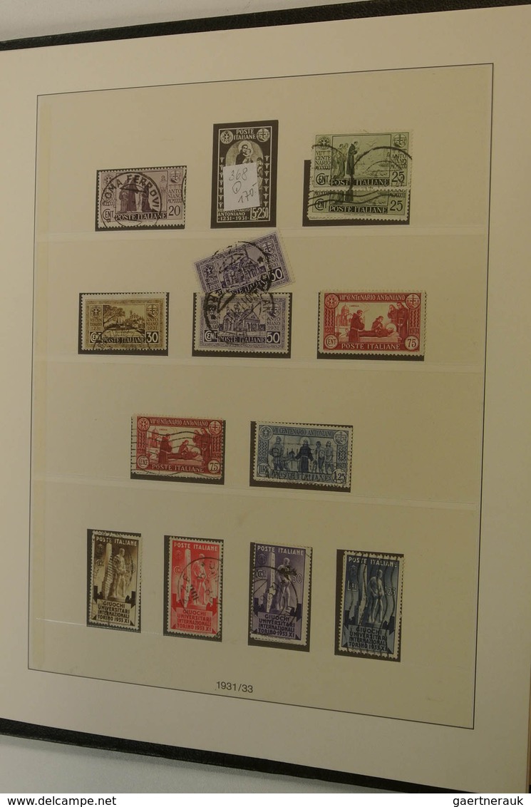 26915 Italien: 1850-1959. Mint hinged and used collection Italy and States 1850-1959 in 2 albums. Collecti