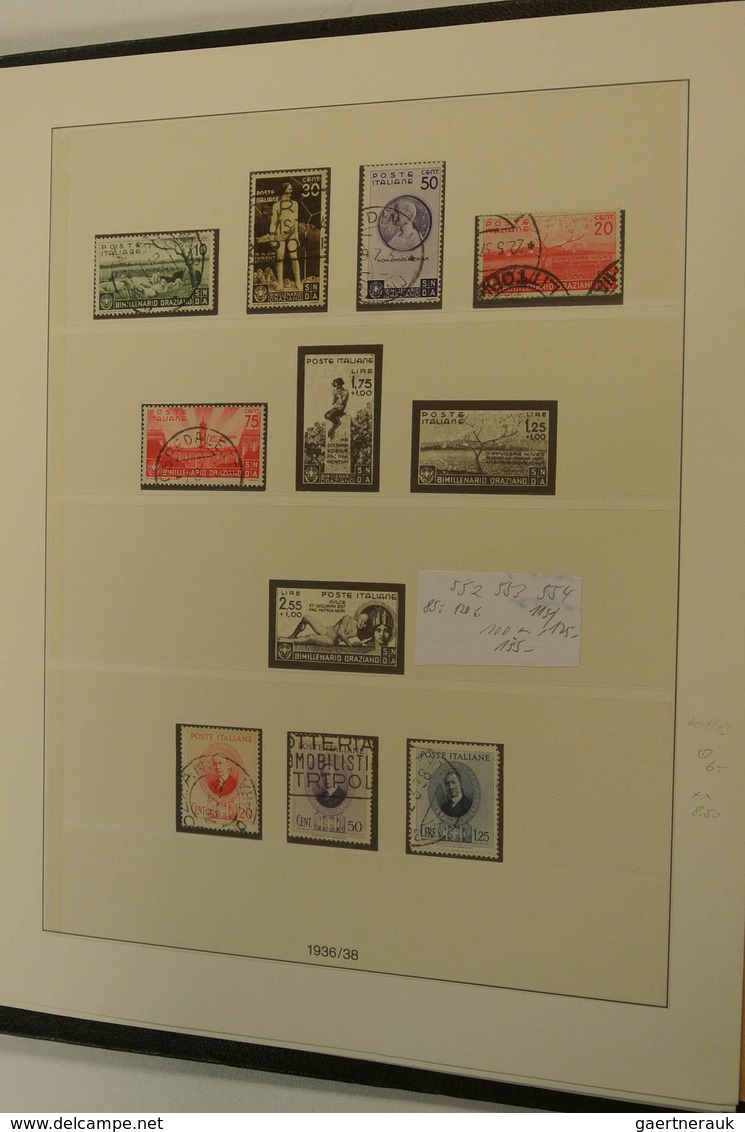 26915 Italien: 1850-1959. Mint hinged and used collection Italy and States 1850-1959 in 2 albums. Collecti