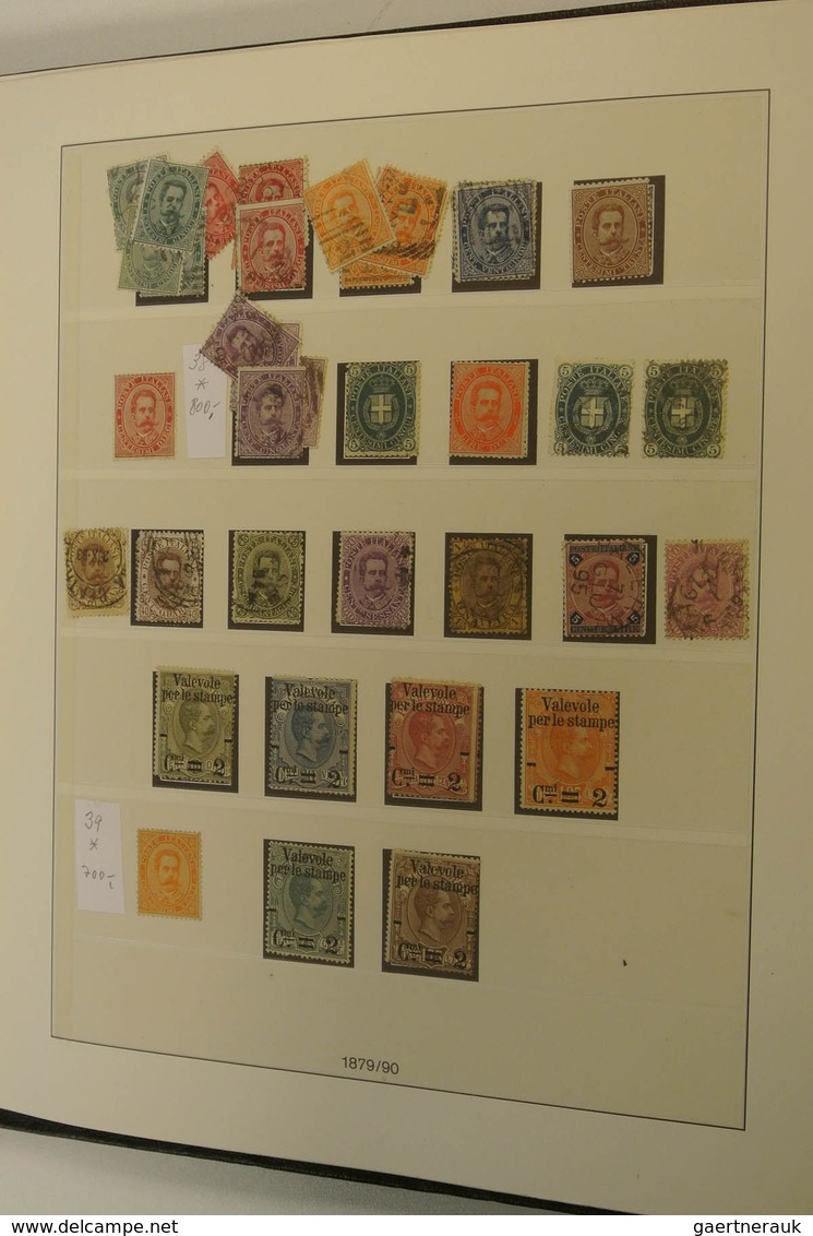 26915 Italien: 1850-1959. Mint hinged and used collection Italy and States 1850-1959 in 2 albums. Collecti