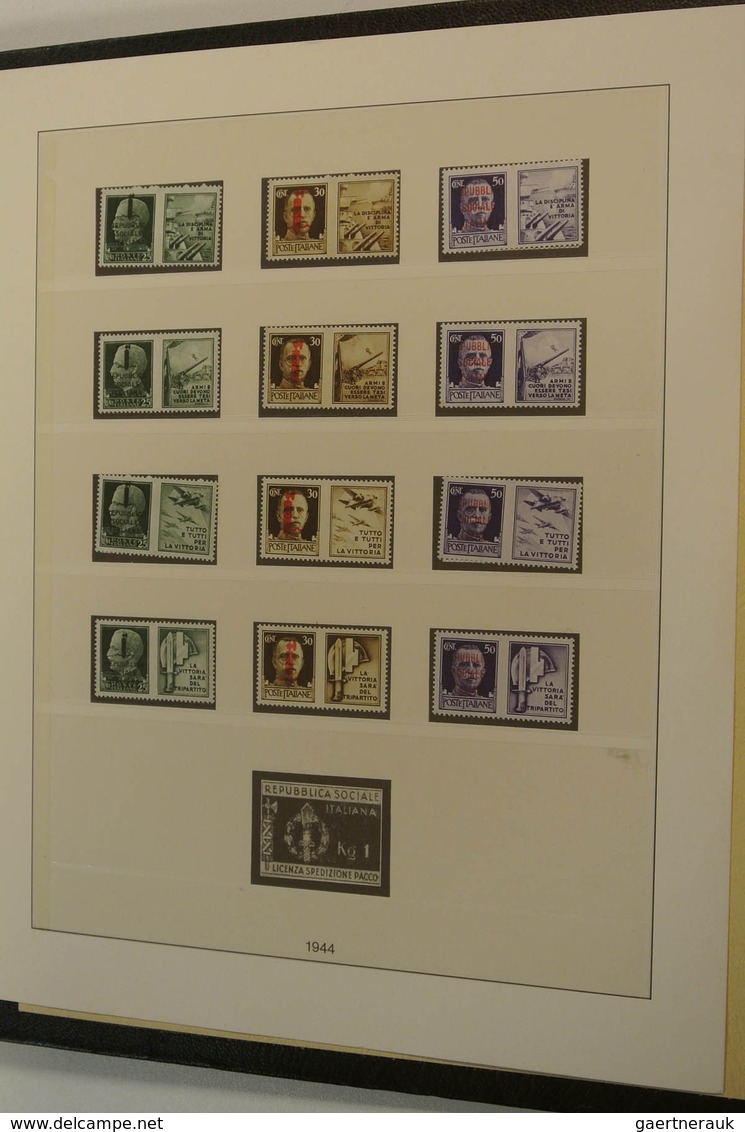 26915 Italien: 1850-1959. Mint hinged and used collection Italy and States 1850-1959 in 2 albums. Collecti