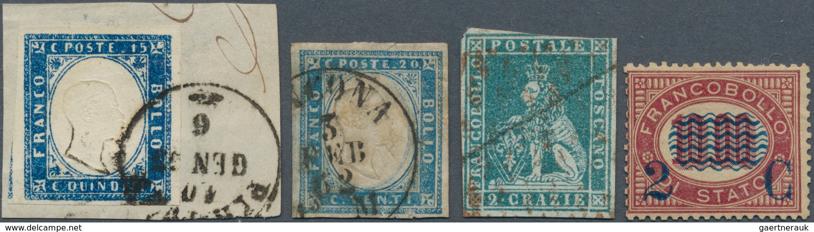 26916 Italien: 1850's-1950's Ca.: Collection And Duplication Of Several Hundred Stamps From Italy, Vatican - Marcophilie