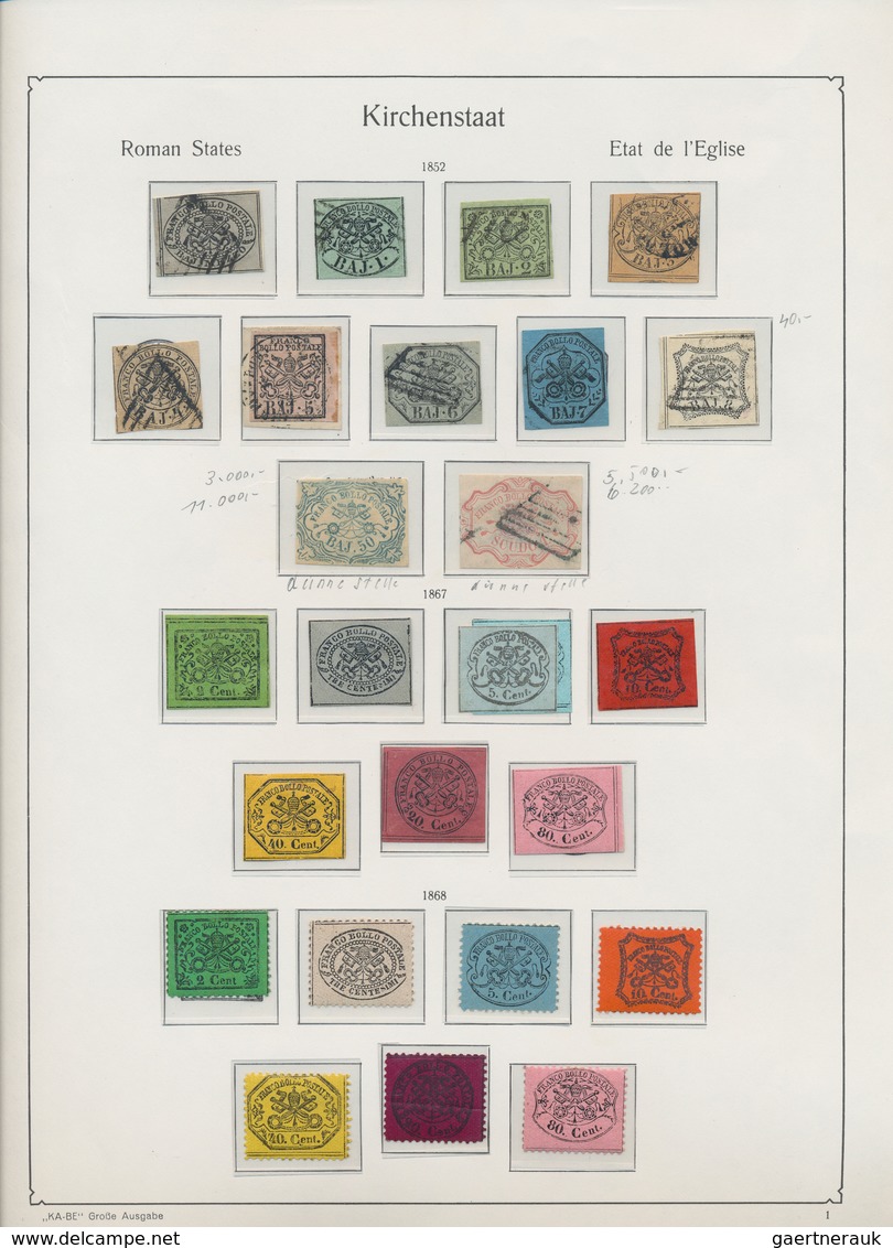 26917 Italien: 1851/1942, Collection Beginning With The Old Italien States Modena, Parma, Sicilia A.o., Co - Marcophilie