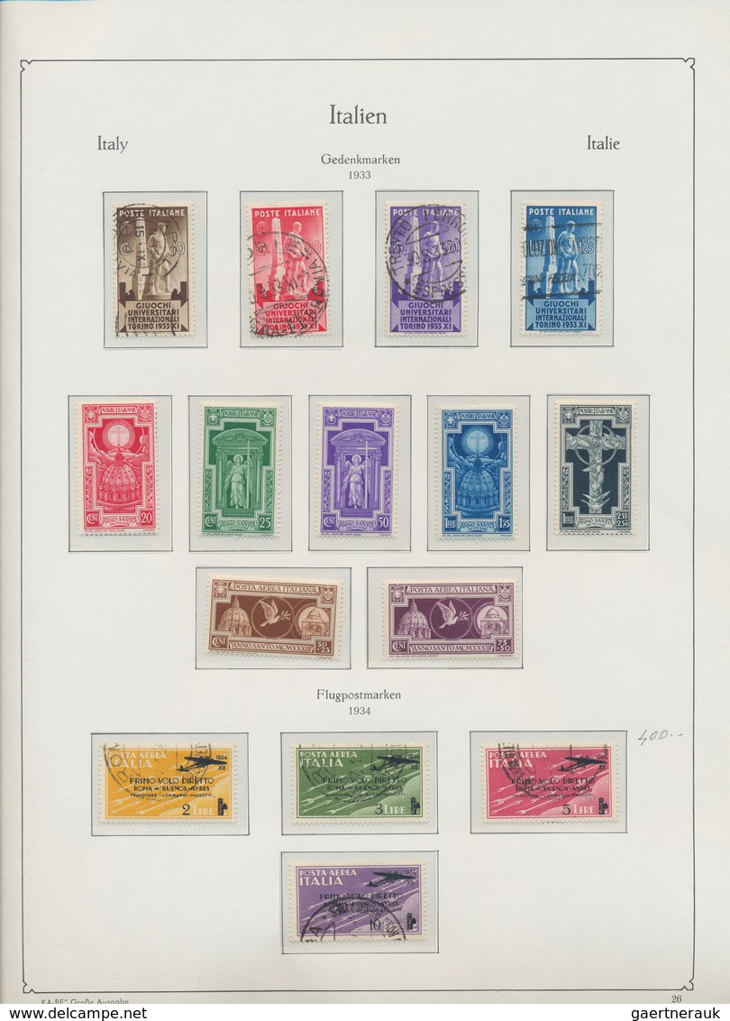 26917 Italien: 1851/1942, Collection Beginning With The Old Italien States Modena, Parma, Sicilia A.o., Co - Marcophilie