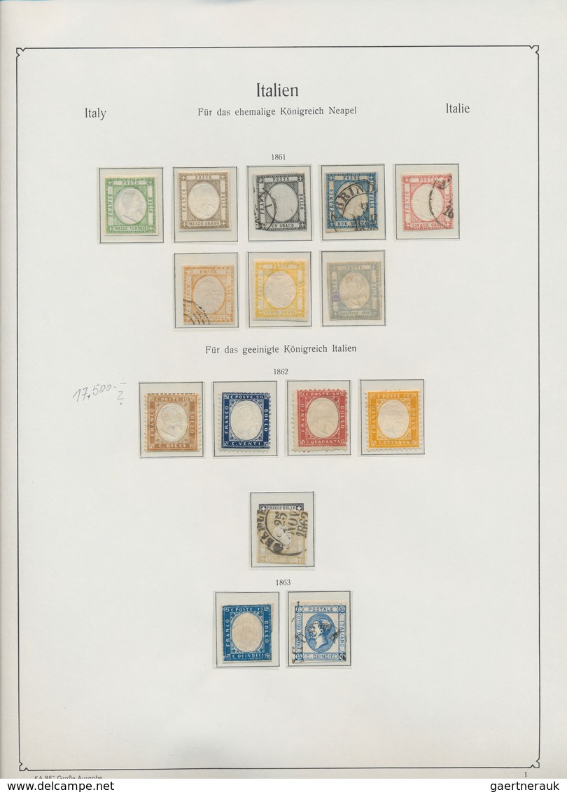 26917 Italien: 1851/1942, collection beginning with the old Italien states Modena, Parma, Sicilia a.o., co