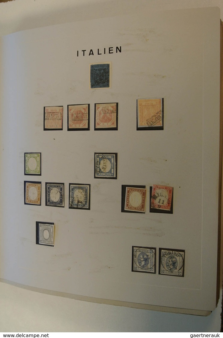 26923 Italien: 1860-1979. Extensive Mint And Used Collection (modern Mnh), Starting With A Page Of Italian - Poststempel