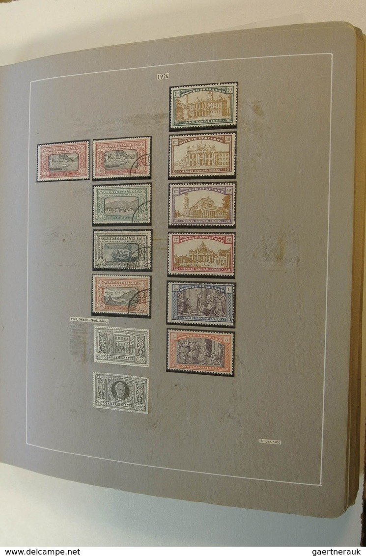 26923 Italien: 1860-1979. Extensive Mint And Used Collection (modern Mnh), Starting With A Page Of Italian - Poststempel