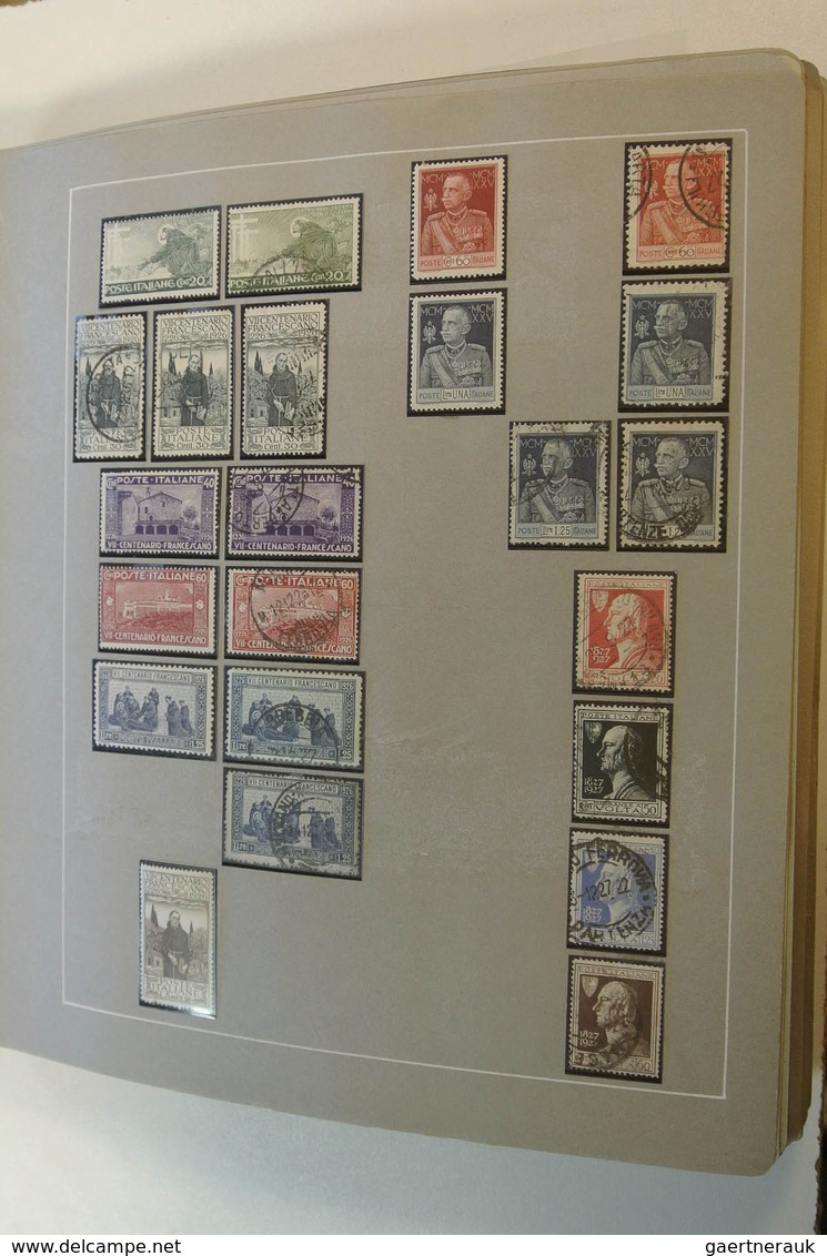 26923 Italien: 1860-1979. Extensive Mint And Used Collection (modern Mnh), Starting With A Page Of Italian - Poststempel