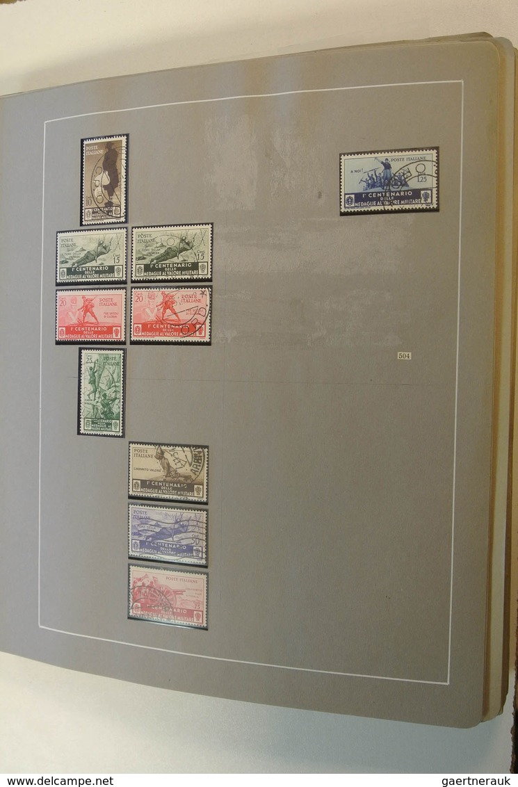 26923 Italien: 1860-1979. Extensive mint and used collection (modern mnh), starting with a page of Italian