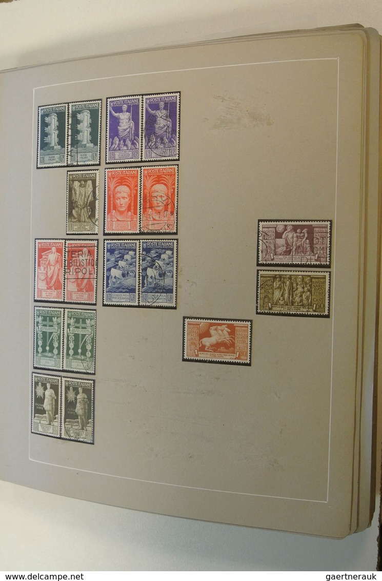 26923 Italien: 1860-1979. Extensive mint and used collection (modern mnh), starting with a page of Italian