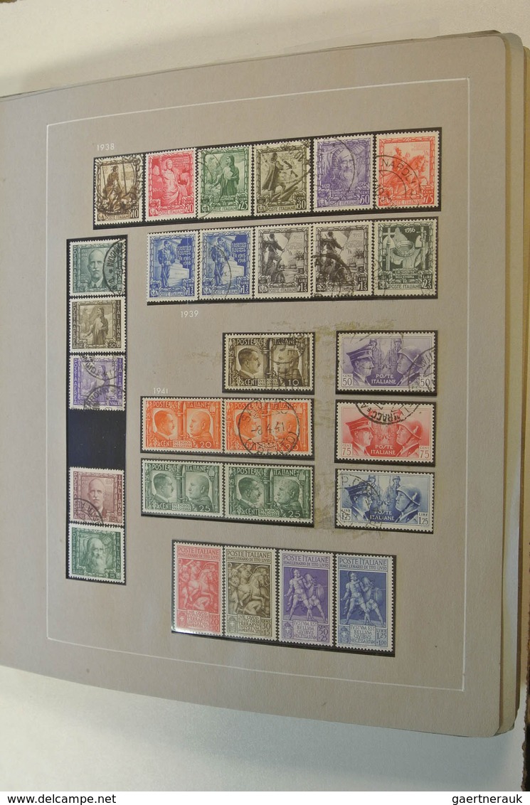 26923 Italien: 1860-1979. Extensive mint and used collection (modern mnh), starting with a page of Italian