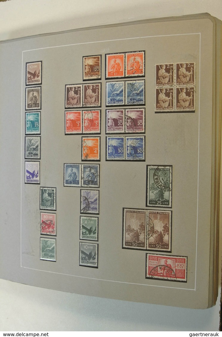 26923 Italien: 1860-1979. Extensive mint and used collection (modern mnh), starting with a page of Italian