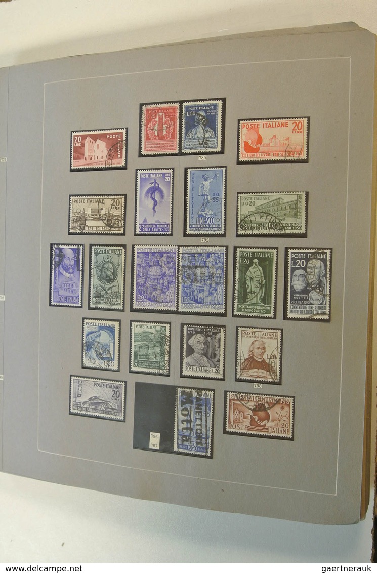 26923 Italien: 1860-1979. Extensive mint and used collection (modern mnh), starting with a page of Italian