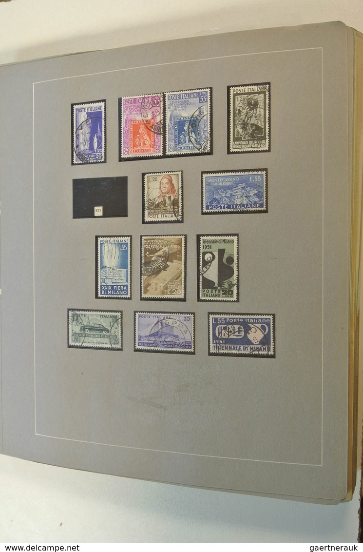 26923 Italien: 1860-1979. Extensive mint and used collection (modern mnh), starting with a page of Italian