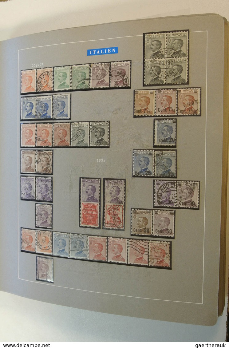 26923 Italien: 1860-1979. Extensive mint and used collection (modern mnh), starting with a page of Italian