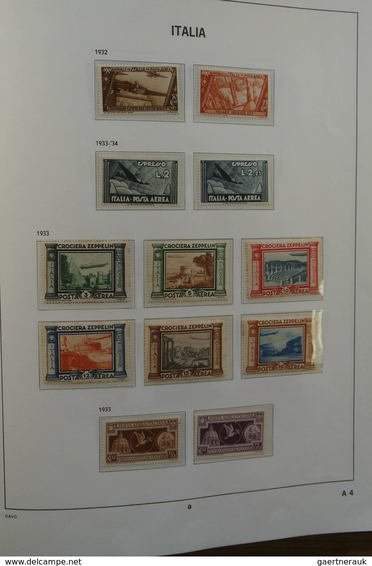26928 Italien: 1861-1975. MNH, mint hinged and used collection Italy 1861-1975 in 2 Davo cristal albums an
