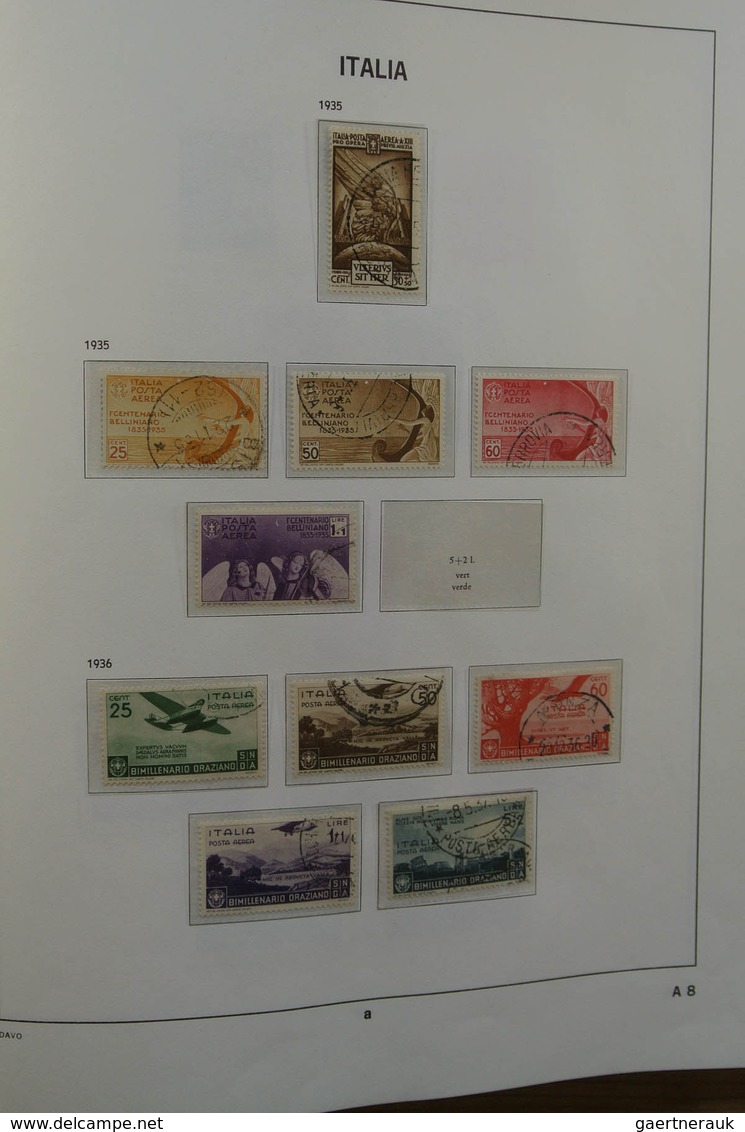 26928 Italien: 1861-1975. MNH, mint hinged and used collection Italy 1861-1975 in 2 Davo cristal albums an