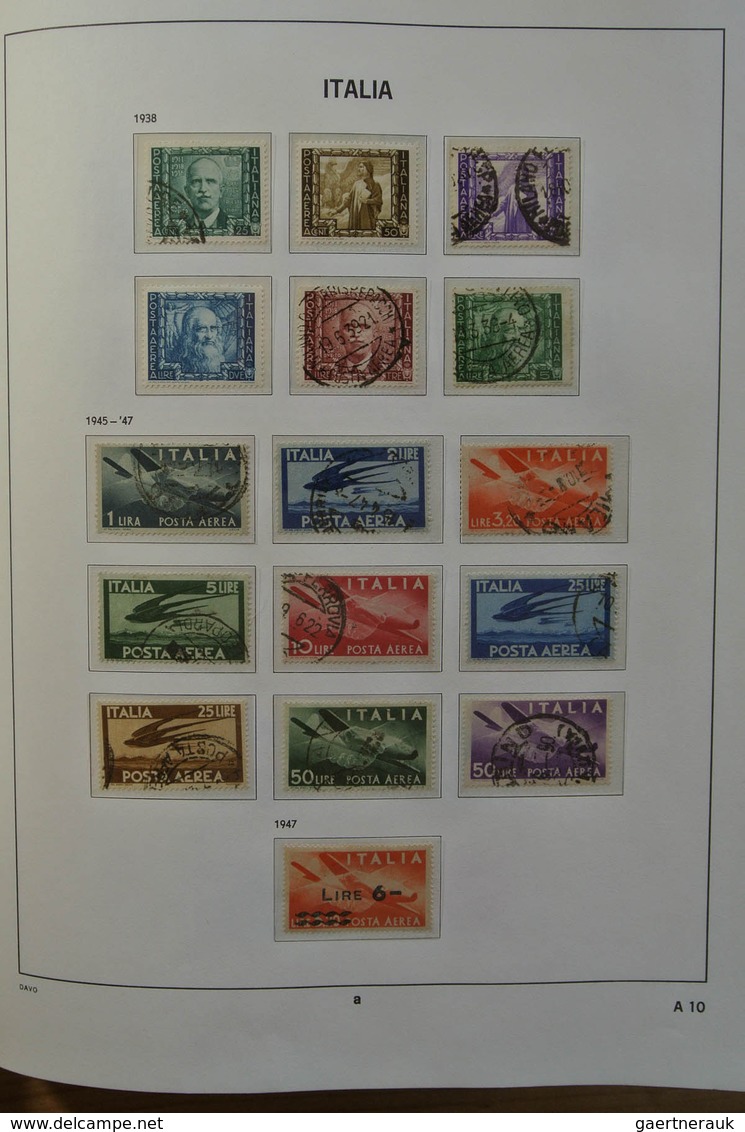 26928 Italien: 1861-1975. MNH, mint hinged and used collection Italy 1861-1975 in 2 Davo cristal albums an