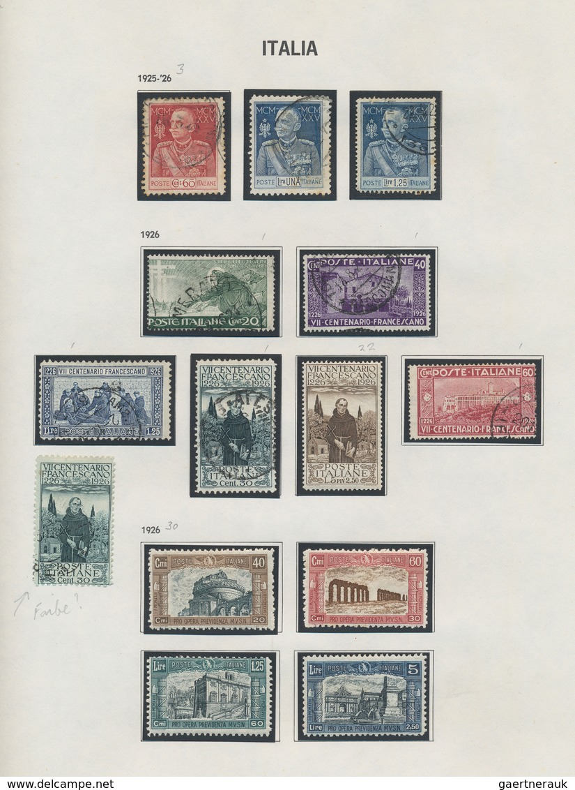 26929 Italien: 1861/1970, Sehr schöne Sammlung mit vielen besseren Werten gestempelt und ungebraucht (weni