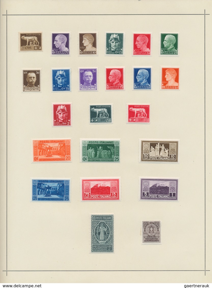 26930 Italien: 1861/1958, A scarce mint LH collection of mainly the early issues with many highpriced key-