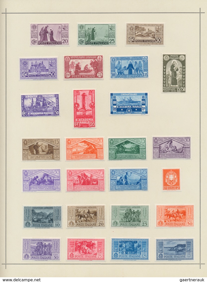 26930 Italien: 1861/1958, A scarce mint LH collection of mainly the early issues with many highpriced key-