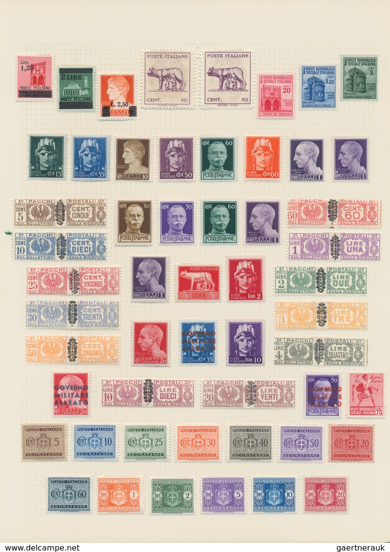 26930 Italien: 1861/1958, A scarce mint LH collection of mainly the early issues with many highpriced key-