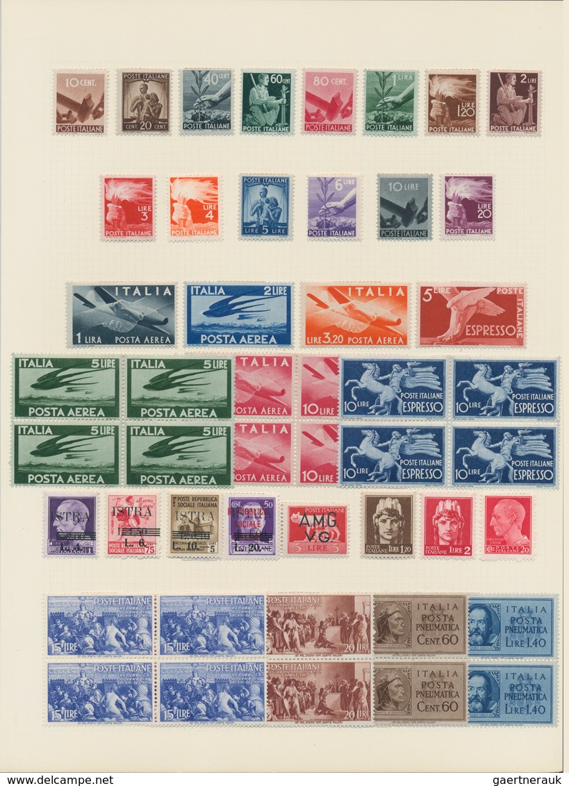 26930 Italien: 1861/1958, A scarce mint LH collection of mainly the early issues with many highpriced key-