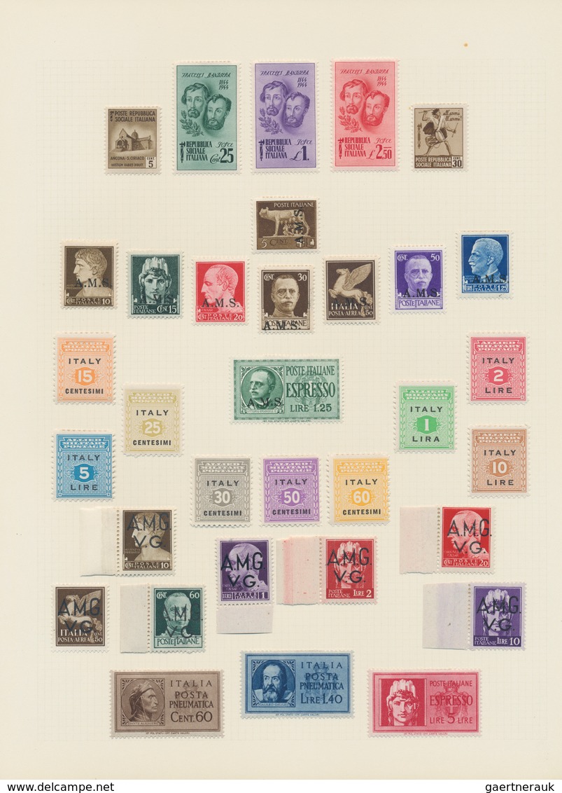 26930 Italien: 1861/1958, A scarce mint LH collection of mainly the early issues with many highpriced key-