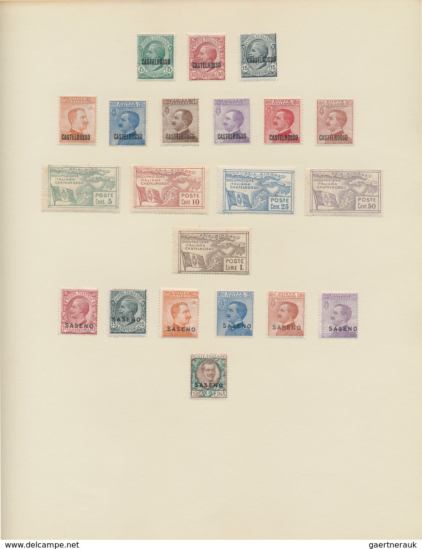 26930 Italien: 1861/1958, A scarce mint LH collection of mainly the early issues with many highpriced key-