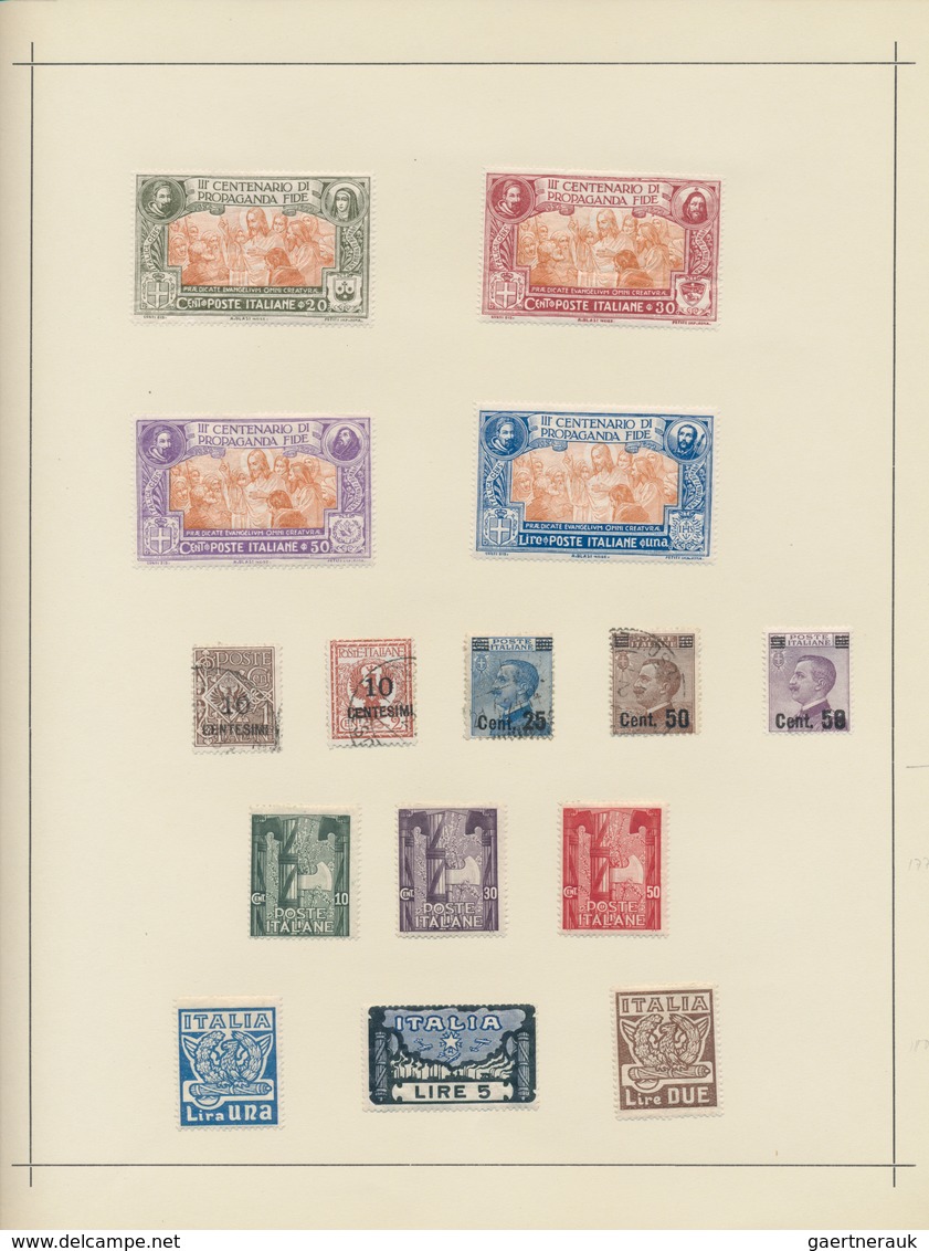 26930 Italien: 1861/1958, A scarce mint LH collection of mainly the early issues with many highpriced key-