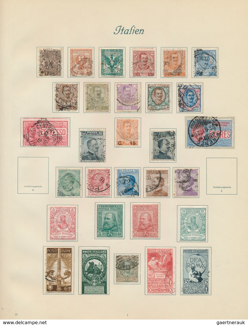 26932 Italien: 1861/1937, Chiefly Mint Collection On Album Pages, Containing A Good Range Of Better Sets L - Marcophilie