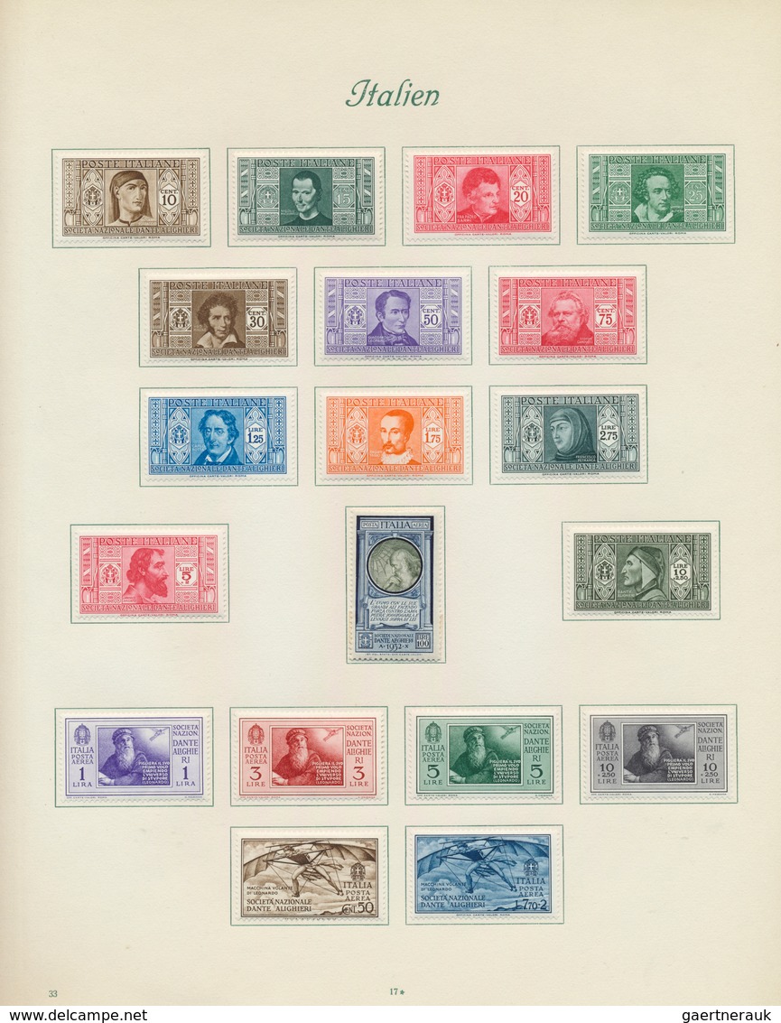 26932 Italien: 1861/1937, chiefly mint collection on album pages, containing a good range of better sets l