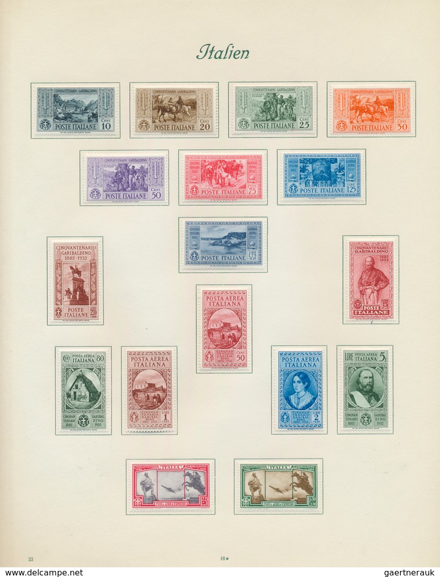 26932 Italien: 1861/1937, chiefly mint collection on album pages, containing a good range of better sets l