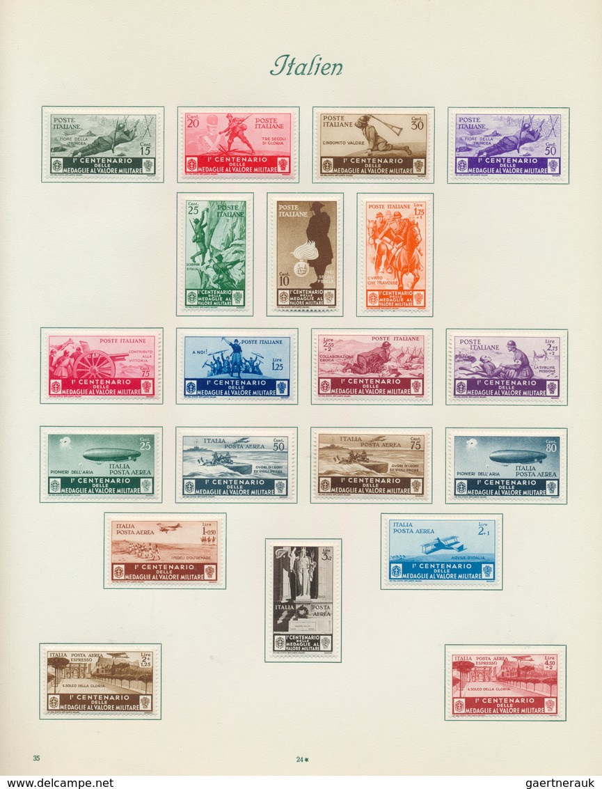 26932 Italien: 1861/1937, chiefly mint collection on album pages, containing a good range of better sets l