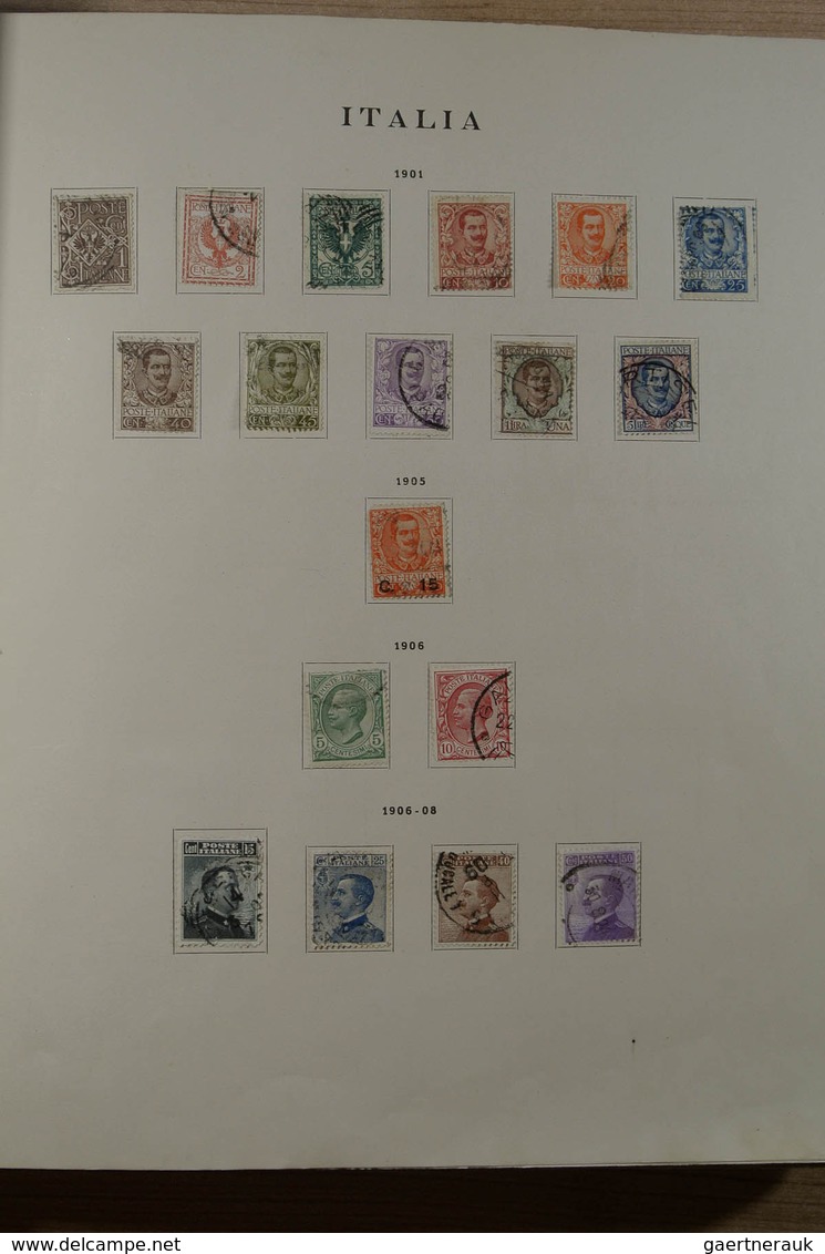 26941 Italien: 1862-1992. Mint hinged and used collection Italy 1862-1992 in old Philos album. Collection