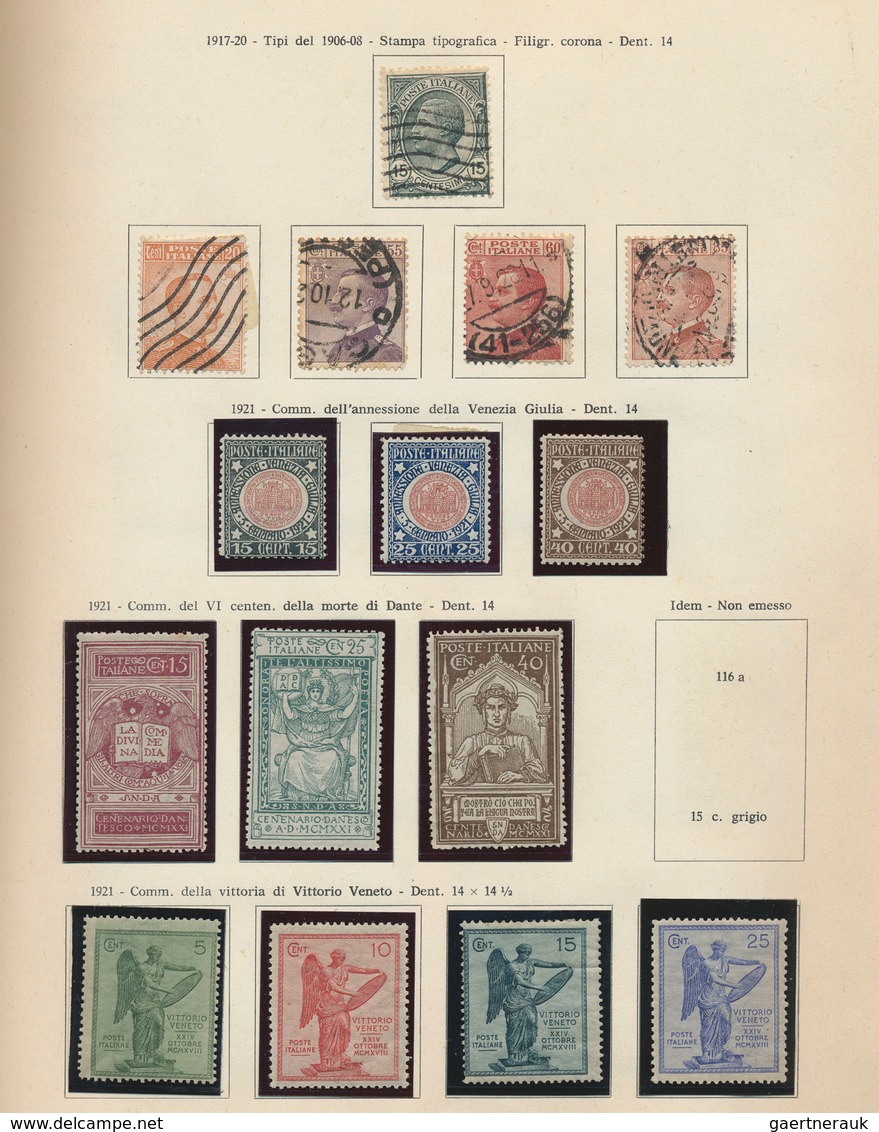 26943 Italien: 1862-1960: Italian Kingdom And Republic, Mixed Collected, In Italian Preprinted Album. - Poststempel