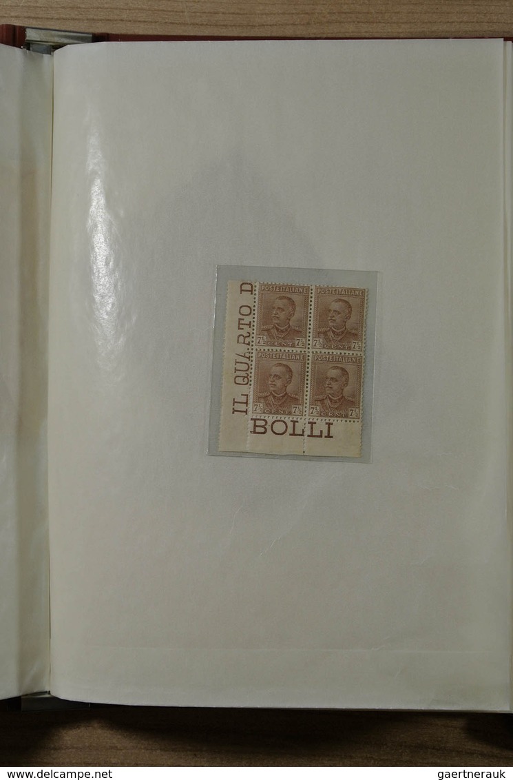 26947 Italien: 1863/1980: Wonderful And Very Unusual Mint Never Hinged Collection In Blocs Of 4, Form The - Marcophilie