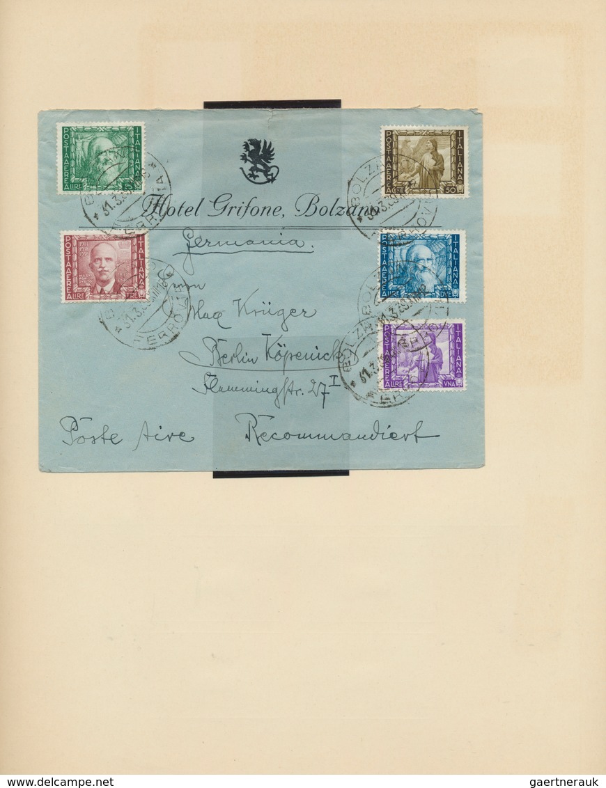 26950 Italien: 1863/1938, used collection on album pages with many interesting issues, definitive sets up