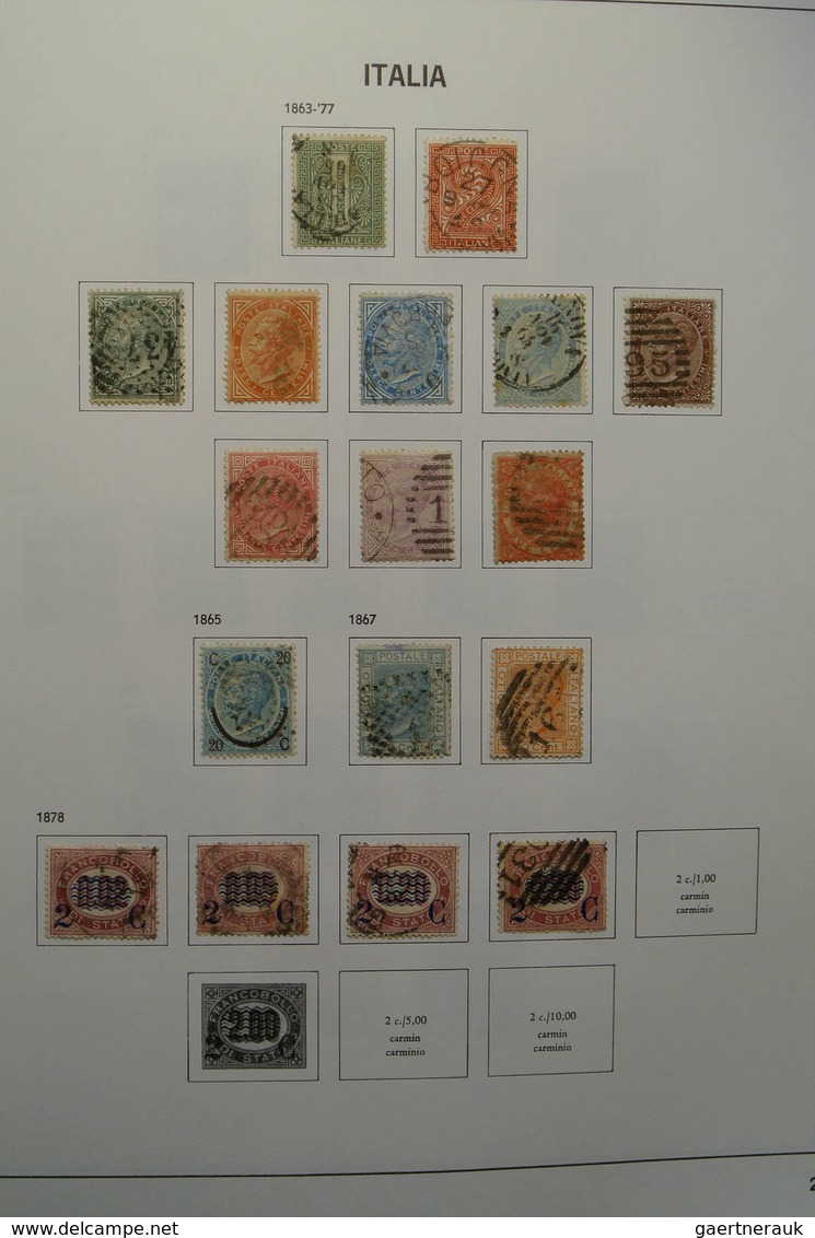 26951 Italien: 1863-2004. Nicely Filled, Mostly Used Collection Italy 1863-2004 In 2 Davo Albums. Collecti - Marcophilie