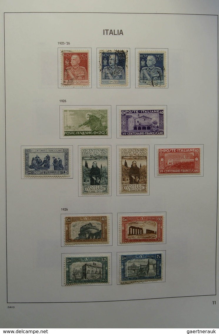 26951 Italien: 1863-2004. Nicely Filled, Mostly Used Collection Italy 1863-2004 In 2 Davo Albums. Collecti - Marcophilie