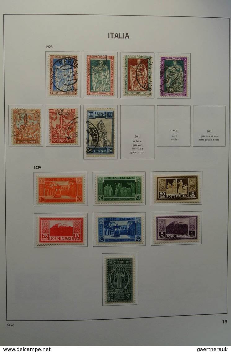 26951 Italien: 1863-2004. Nicely Filled, Mostly Used Collection Italy 1863-2004 In 2 Davo Albums. Collecti - Marcophilie