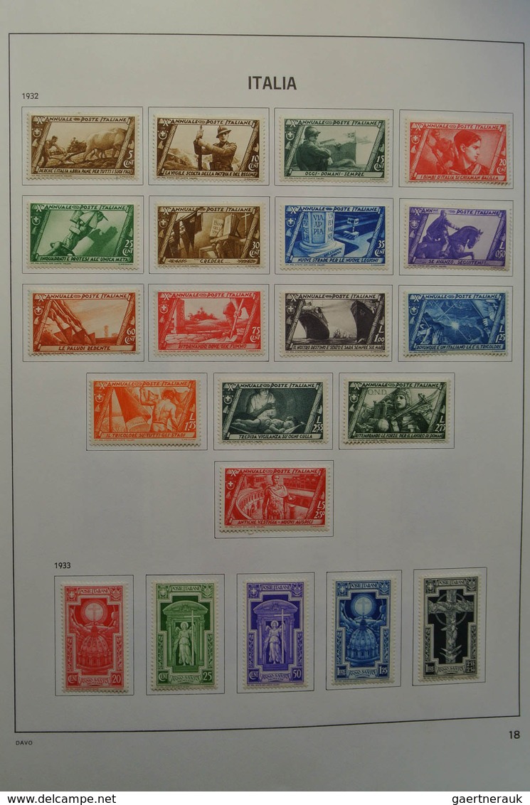 26951 Italien: 1863-2004. Nicely filled, mostly used collection Italy 1863-2004 in 2 Davo albums. Collecti