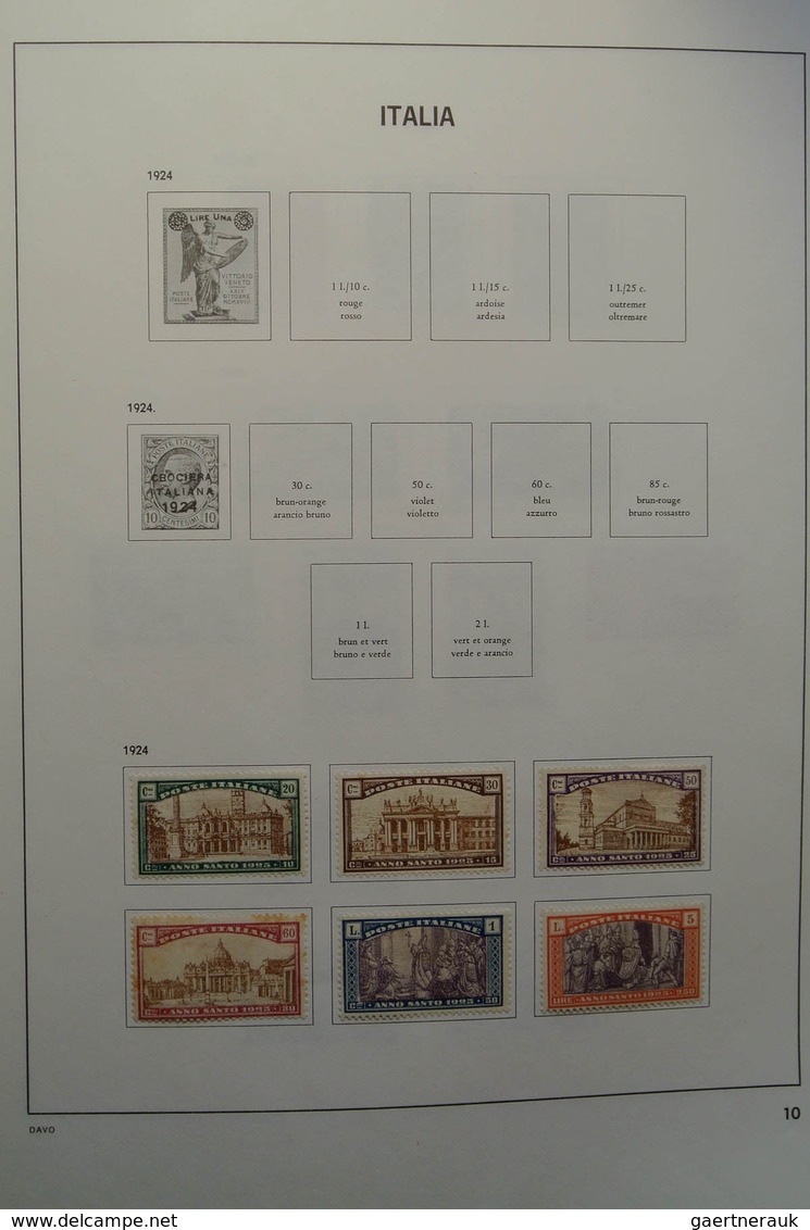 26951 Italien: 1863-2004. Nicely filled, mostly used collection Italy 1863-2004 in 2 Davo albums. Collecti