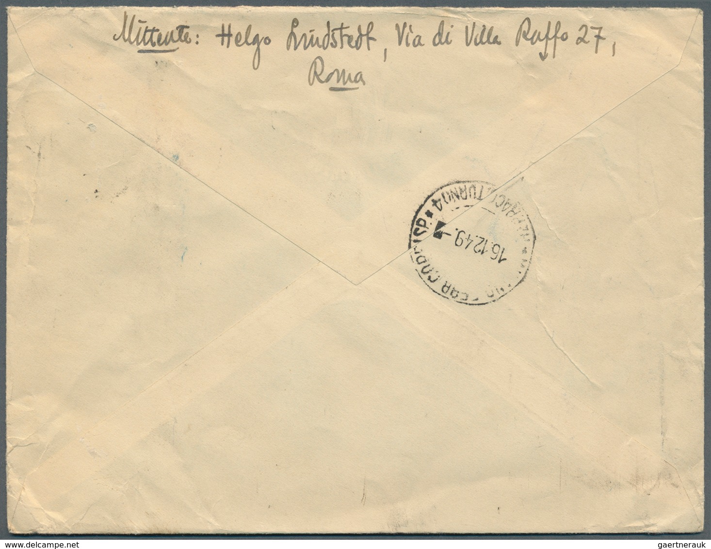 26956 Italien: 1871/1949, Italy/Area, group of six better entires, e.g. 1871 registered cover, 1933 Vatica