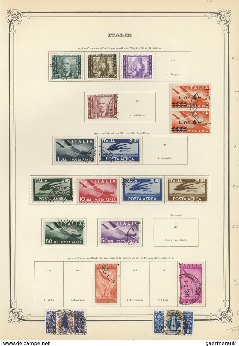 26970 Italien: 1900/1950 (ca.), Mint And Used Collection On Yvert Pages, Comprising Many Interesting And B - Marcophilie