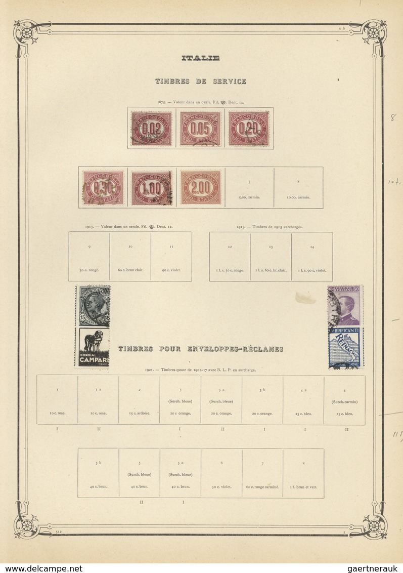 26970 Italien: 1900/1950 (ca.), mint and used collection on Yvert pages, comprising many interesting and b